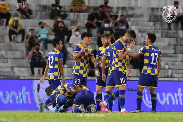 Sri Pahang FC gagal meraih kemenangan dalam enam aksi terakhir Liga Super. -Foto FB SRI PAHANG FC