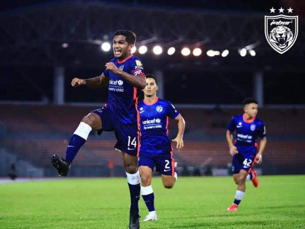 Harris Harun muncul penyelamat Harimau Selatan ketika bangkit ketinggalan satu gol untuk mengikat Kuala Lumpur City dalam aksi Liga Super di Stadium Bola Sepak Kuala Lumpur, pada Jumaat. Foto: Facebook Johor Southern Tigers.