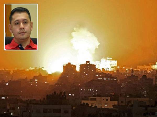 Serangan rejim Israel ke atas rakyat Palestin adalah pembunuhan beramai-ramai yang tidak boleh diterima umat Islam di seluruh dunia. - Foto: AFP
Gambar kecil: Najmil Faiz Mohamed Aris