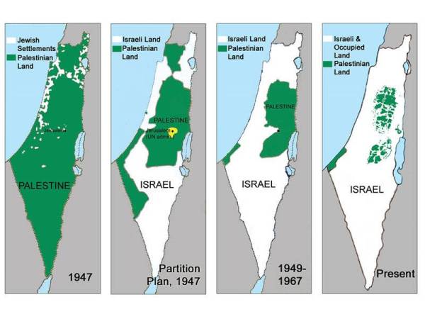 Peta negara palestin