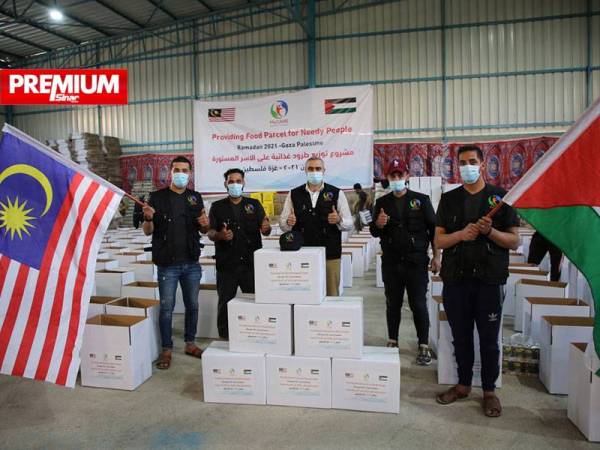 Sebahagian NGO yang membawa bantuan kemanusiaan untuk disalurkan kepada rakyat Palestin.