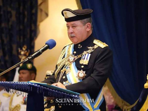 SULTAN IBRAHIM. - Foto Facebook rasmi Sultan Ibrahim Sultan Iskandar