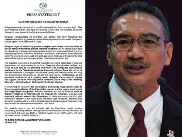 Kenyataan media Hishammuddin pada Jumaat.