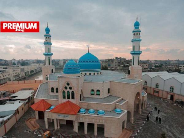 Masjid as-Syafie di Gaza, Palestin yang dibina melalui sumbangan sepenuhnya NGO Malaysia, Aman Palestin.