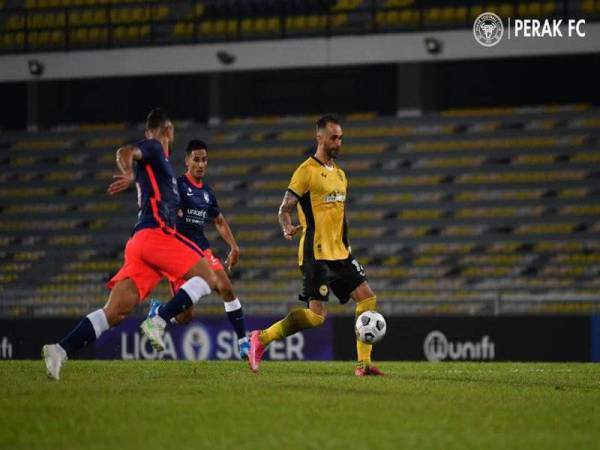 De Paula sebelum ini bersama Perak kini bersama pendahulu liga, Johor Darul Ta'zim (JDT) bagi baki saingan Liga-M musim ini. Foto: Perak FC.