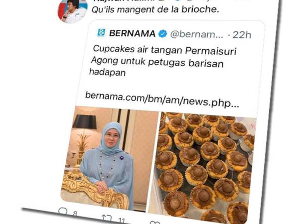 Ciapan Twitter Najwan Halimi yang dianggap kurang sopan serta dituntut permohonan maaf terbuka.