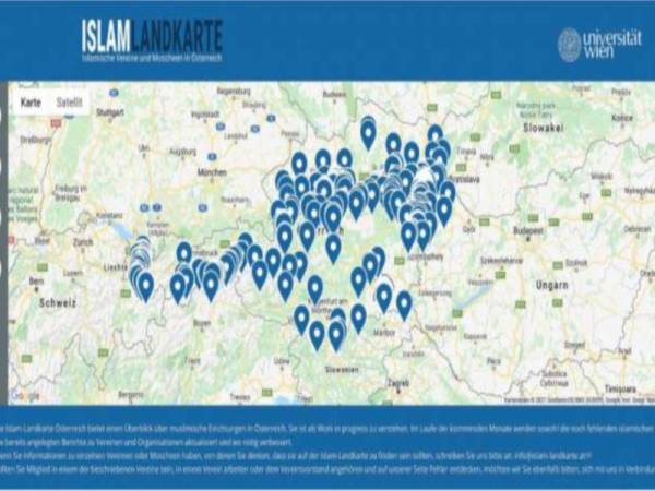 Inisiatif 'peta Islam' tersebut dikhuatiri akan mewujudkan diskriminasi dan stigma buruk terhadap Muslim di Vienna. - Foto: Agensi