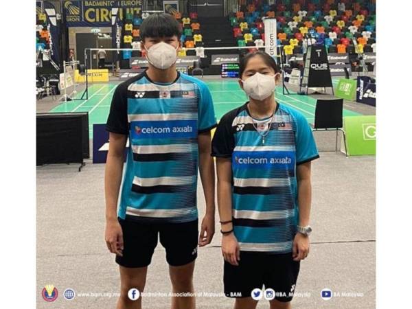 Chun Meng-Su Hui mendahului senarai kemaraan pemain negara pada Terbuka Austria. Foto: Badminton Association of Malaysia (BAM)