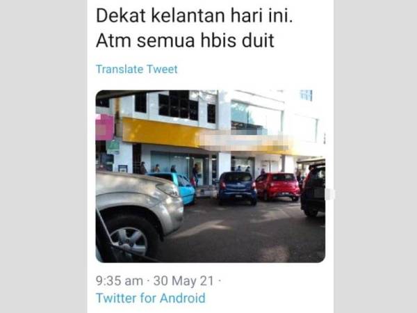 Dakwaan yang tular di media sosial yang boleh menimbulkan panik dalam kalangan masyarakat.