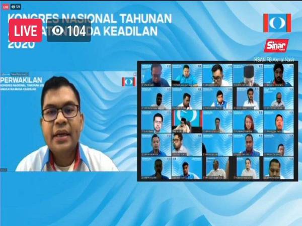 Akmal Nasrullah memyampaikan ucapan dasar pada Kongres Nasional Tahunan AMK 2020 yang diadakan secara webinar pada Sabtu. 