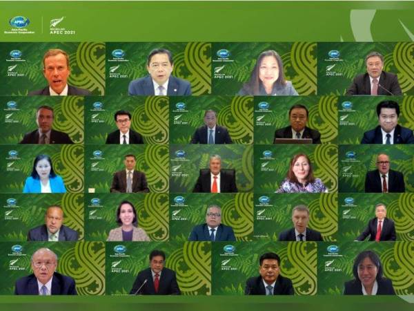 Persidangan Menteri Perdagangan ke-27 APEC berlangsung secara maya pada Sabtu. - Foto FB APEC