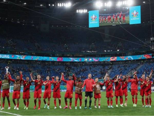 Belgium tampil langkah kanan aksi di St Petersburg.