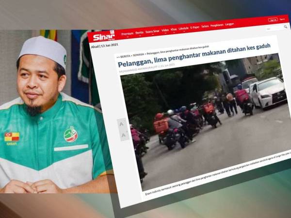 Pemuda Pas Selangor menawarkan khidmat guaman percuma kepada penghantar makanan yang terlibat dalam insiden pergaduhan di Sungai Way, Petaling Jaya, Jumaat lalu.