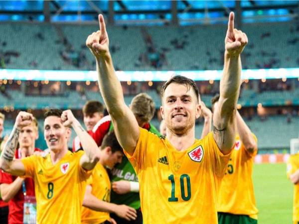 Ramsey menyumbang gol pertama Wales di Stadium Olimpik Baku awal pagi tadi.