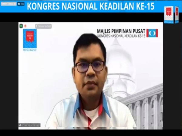 Akmal Nasrullah mendakwa Perikatan Nasional gagal mentadbir negara pada Kongres Nasional Keadilan ke-15 yang diadakan secara maya pada Ahad.