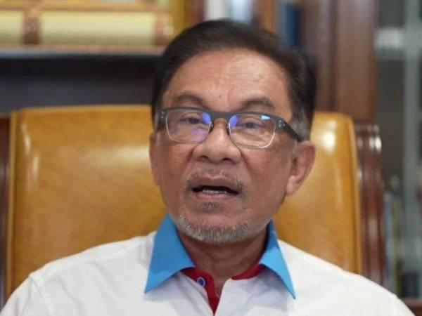 Anwar ketika menggulung sesi perbahasan dalam Kongres Nasional Keadilan ke-15 yang berlangsung secara maya pada Ahad.