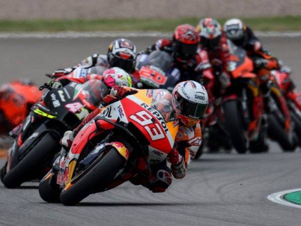 Marquez menjuarai GP Jerman di Sachsenring pada Ahad. -Foto EPA