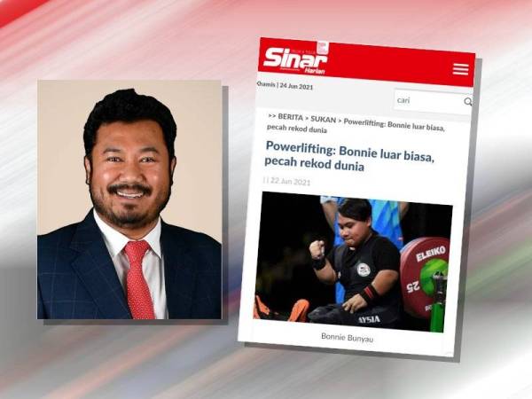 Laporan Sukan Sinar baru-baru ini. Gambar kecil: Megat D Shahriman