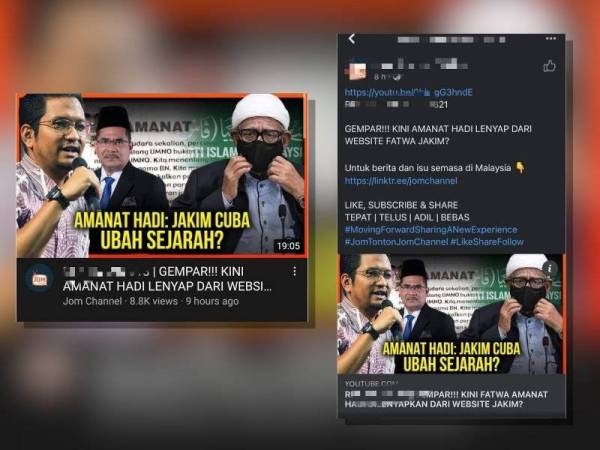 LZNK akan meneliti kandungan yang dimuat naik dan akan mengambil tindakan selanjutnya berdasarkan perundangan yang ada.