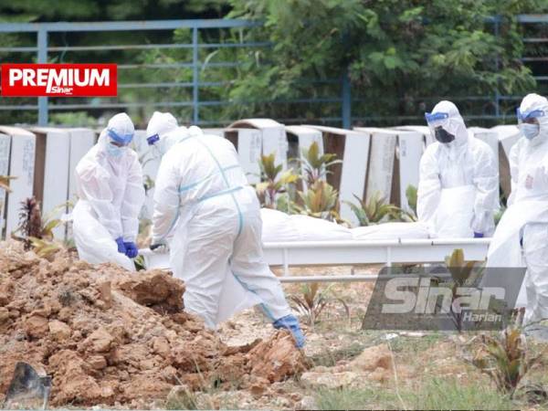 Tidak lebih lima orang dibenarkan ketika proses pengebumian jenazah berstatus Covid-19.