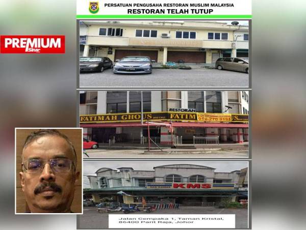 Abdul Mukthahir turut menunjukkan bukti beberapa kedai mamak milik ahli Presma yang telah ditutup susulan tidak dapat menanggung kos operasi tinggi. Gambar kecil: Abdul Mukthahir