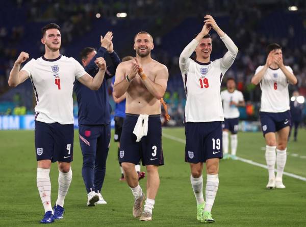 England menepati ramalan mara ke saingan separuh akhir Euro. -Foto EPA