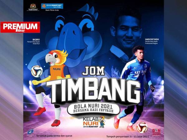 Kelab Nuri Bank Rakyat akan menganjurkan pertandingan Jom Timbang Bola Nuri 2021 bermula 9 hingga 11 Julai ini.