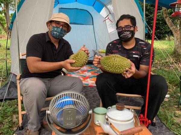 Bukan satu halangan kepada Shahruddin untuk tidur di kebun asalkan dia dapat merasai pengalaman mengutip buah di kebun arwah ibunya itu.