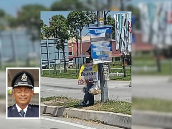 Penjaja rojak yang dikenakan kompaun selepas didapati langgar SOP pada Ahad. - Foto ihsan IPD Kemaman (Gambar kecil: Hanyan)