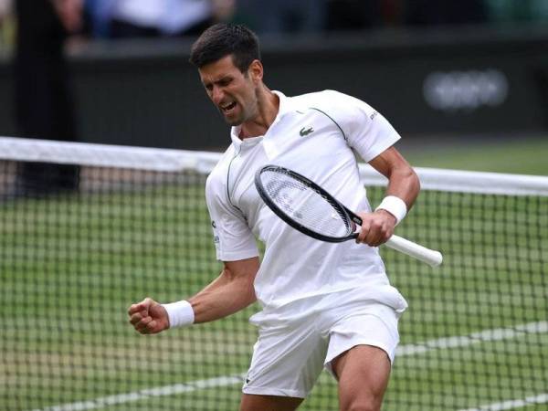 Djokovic meraikan kejayaannya mara ke final Kejohanan Wimbledon pada awal pagi Sabtu.