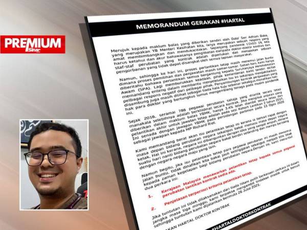 Memorandum Gerakan #Hartal. Gambar kecil: Muhammad Fauzi Rahim