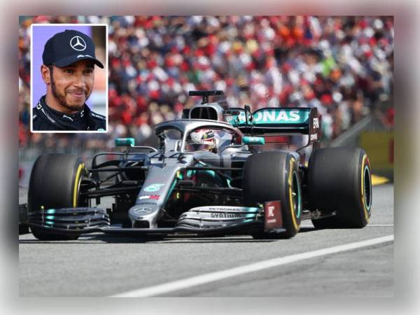 Lewis Hamilton (gambar kecil) azam aksi terbaik di GP British - Foto The Sun, grandprix.com