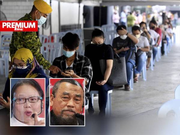 Kerajaan harus mempercepat dan memperbanyak lagi usaha pemberian vaksin di Selangor dan Kuala Lumpur. (Gambar kecil dari kiri: Madeline, Barjoyai)