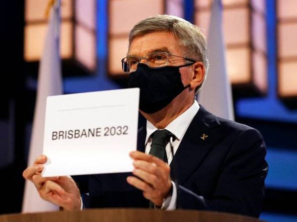 Thomas Bach mengumumkan Brisbane sebagai tuan rumah Olimpik 2032. - Foto AFP