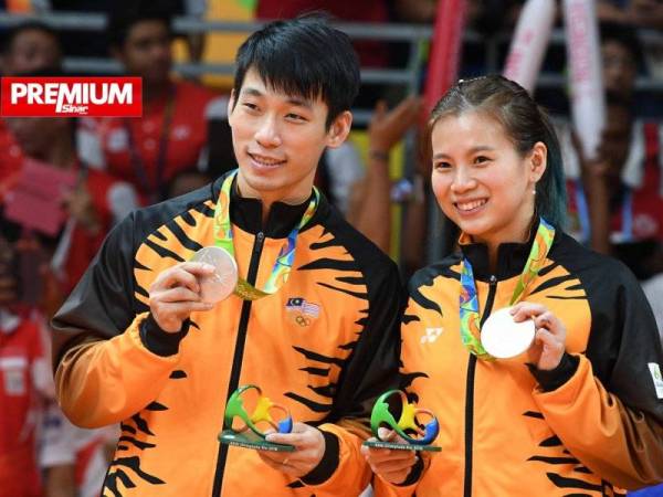 IMBAS KEMBALI...Peng Soon dan Liu Ying memenangi pingat perak pada Sukan Olimpik Rio 2016.