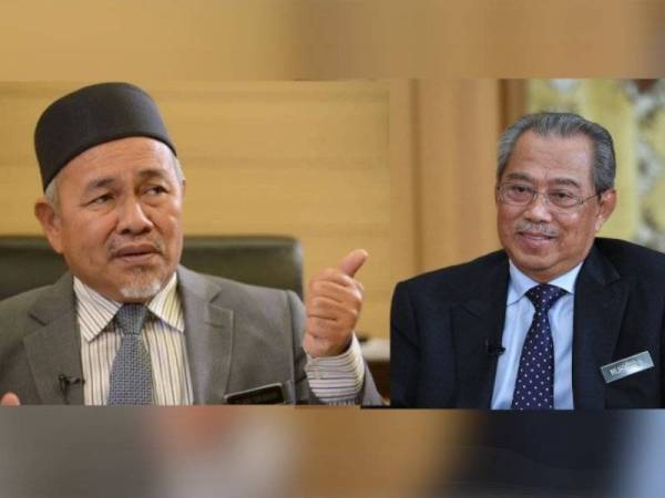 Kiri: Tuan Ibrahim, kanan: Muhyiddin