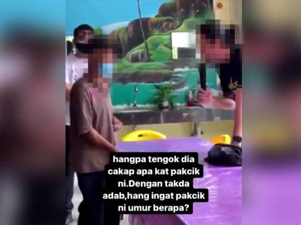 Rakaman seorang lelaki yang menghina warga emas tular di media sosial.