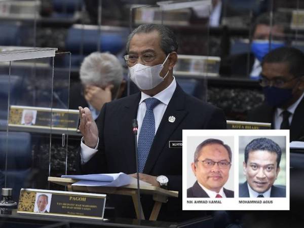 Perdana Menteri Tan Sri Muhyiddin Yassin ketika sidang khas Dewan Rakyat. - Foto Bernama