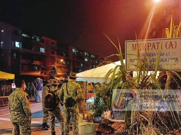 PKPD Pangsapuri Meranti A tamat semalam. - Foto Jabatan Penerangan Hulu Langat.