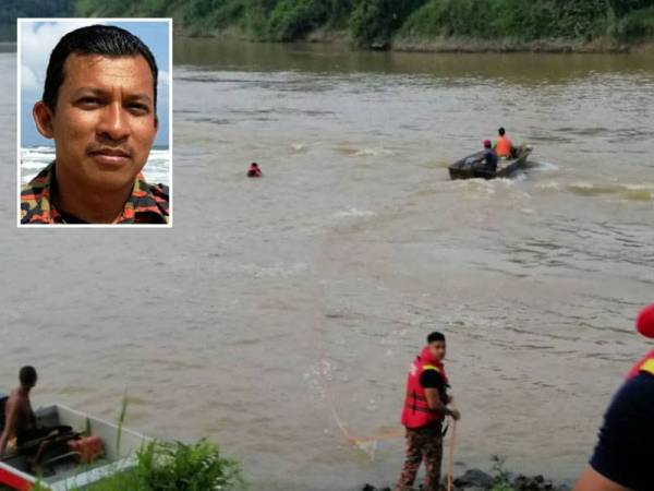 Usaha mencari dan menyelamat mangsa sedang dijalankan di lokasi. Gambar kecil: Azman Alias
- Foto ihsan Bomba