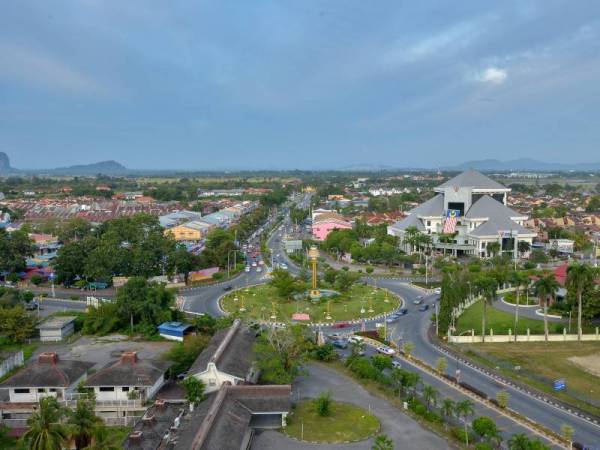 Pemandangan bandar Kangar, Perlis - Foto 123RF