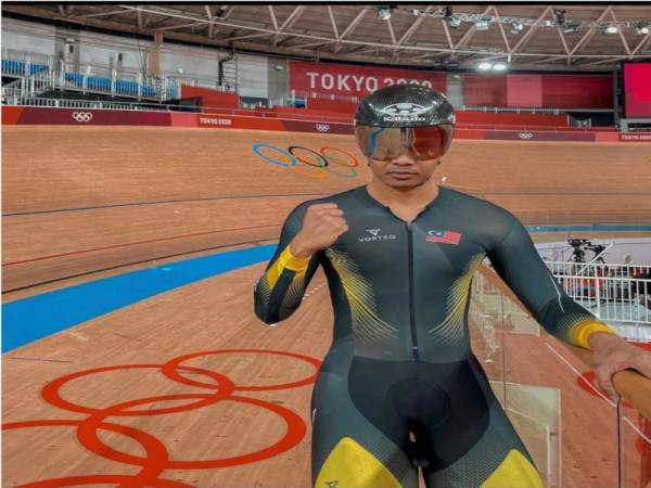 Shah Firdaus mampu mencipta kejutan dalam acara pecut dan keirin pada Sukan Olimpik Tokyo 2020. -Foto Facebook Muhammad Shah Firdaus 