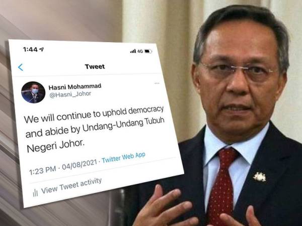 Pengerusi UMNO Johor itu memuat naik ikrar berkenaan menerusi akaun Twitter rasminya pada Rabu.