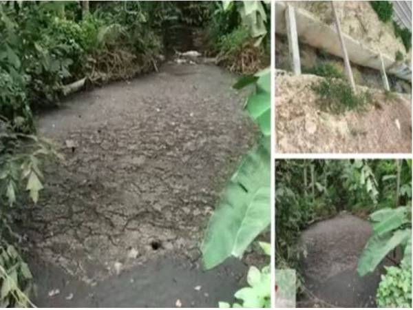 Tular gambar pencemaran ke atas Sungai Air Kuning. 