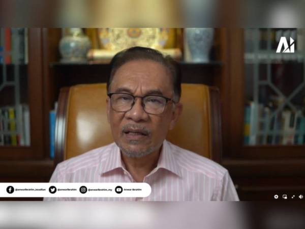 Anwar melalui siaran di Facebooknya pada Sabtu.