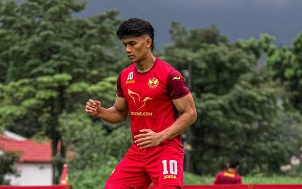 Eky menjalani sesi latihan di FAS Training Centre, Shah Alam baru-baru ini. -Foto Selangor FC