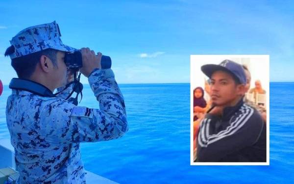 Anggota Maritim Malaysia melaksanakan SAR yang melibatkan sektor pencarian seluas 38.25 batu nautika persegi oleh Kapal Maritim (KM) Tok Bali. (Mohd Rafi dikhuatiri hilang selepas keluar ke laut untuk menangkap ikan pada Rabu.)