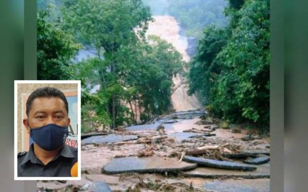 Kira-kira 400 anggota daripada pelbagai agensi digerakkan pada hari keempat operasi mencari dua lagi mangsa yang dipercayai hilang dalam tragedi kepala air di Gunung Jerai, dekat sini pada Rabu lalu. (Gambar kecil: Shahnaz Akhtar)