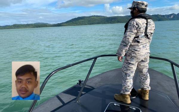 Operasi mencari dan menyelamat (carilamat) diaktifkan sebaik menerima aduan awam. - Foto ihsan Maritim Malaysia. Gambar kecil : Mohamad Ewandi