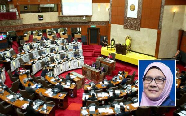 Sidang DUN Selangor. Gambar kecil: Siti Mariah